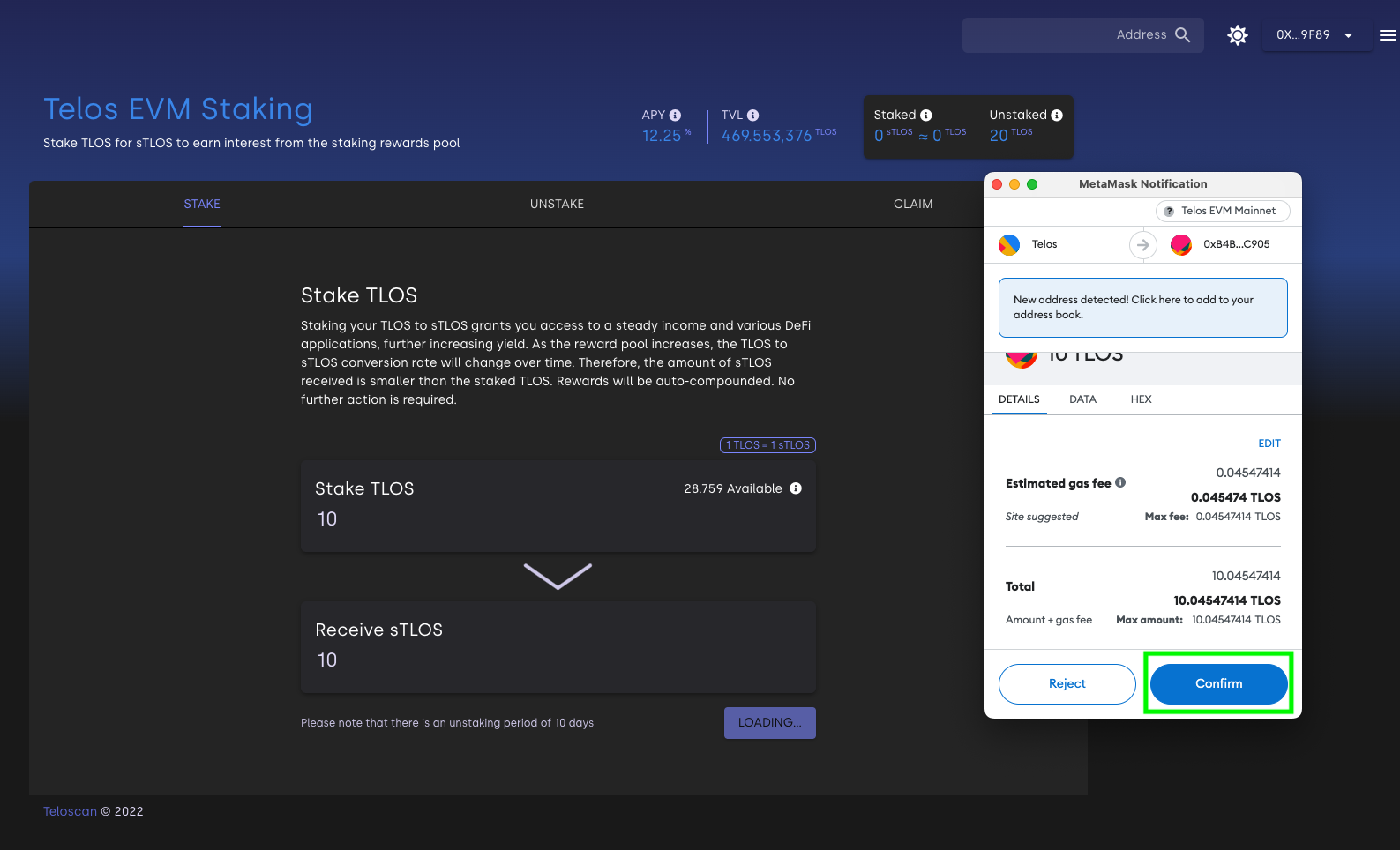 stake-tlos-metamask-tx